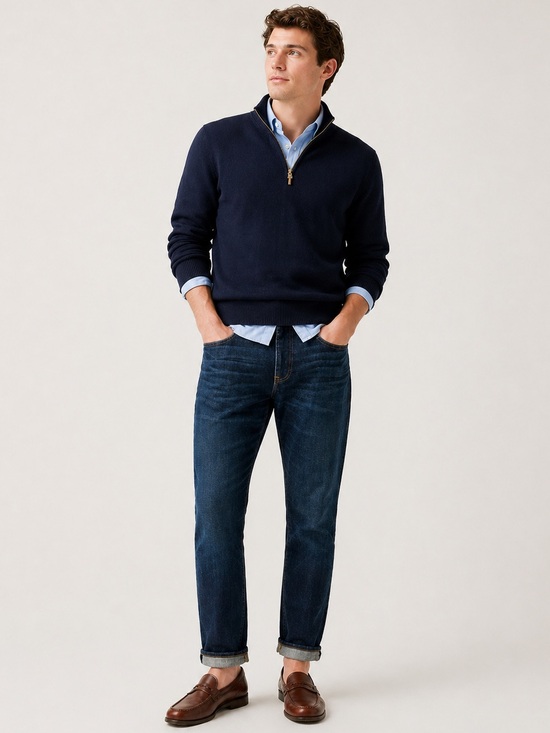 J. Crew Other - J Crew 770 Straight Jeans 31x30 Fits 32x28 Kaihara Denim Dark Blue Wash Stretch